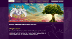 Desktop Screenshot of magickandmiracles.org