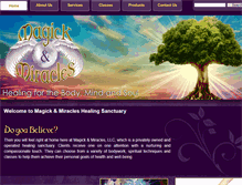 Tablet Screenshot of magickandmiracles.org